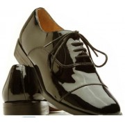 Oxford Captoe Leather Tuxedo Shoes